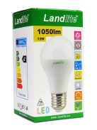 LANDLITE LED, E27, 13W, A60, 1050lm, 4000K, körte formájú fényforrás (LED-A60-13W/SXW)