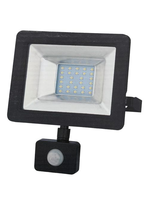 YRW20-WL76G, 20W, 4000 K neutralweiß, 1900lm, IP54, Schwarz, LED Reflektor, LED Flutlicht, LED Flutlichtstrahler mit Bewegungssensor