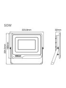 OSRAM LP FL 50W 865 SF BL (GL24100556155). 6500K. black. 6250lm. LED Floodlight