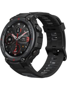   HASZNÁLT  Amazfit T-Rex Pro, Meteorite Black (Fekete), A2013, Okosóra, Smartwatch, Zepp, Huami, Okos Óra, Smart Watch, Fitness, Fitnesz, Egészség, Sport BONTOTT CSOMAGOLÁS