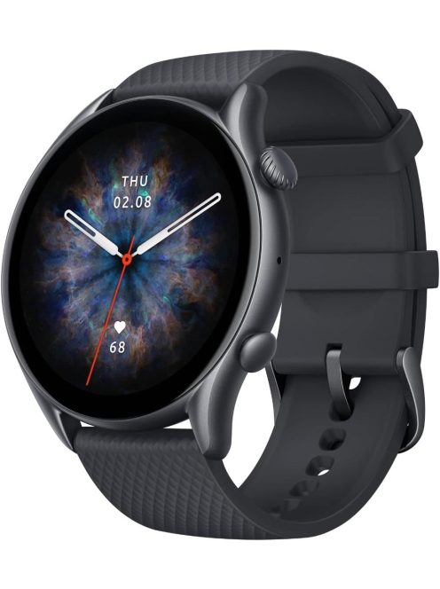 BONTOTT CSOMAGOLÁS Amazfit GTR 3 Pro, Infinite Black (Fekete), A2040, Okosóra, Smartwatch, Zepp, Huami, Okos Óra, Smart Watch, Fitness, Fitnesz, Egészség, Sport