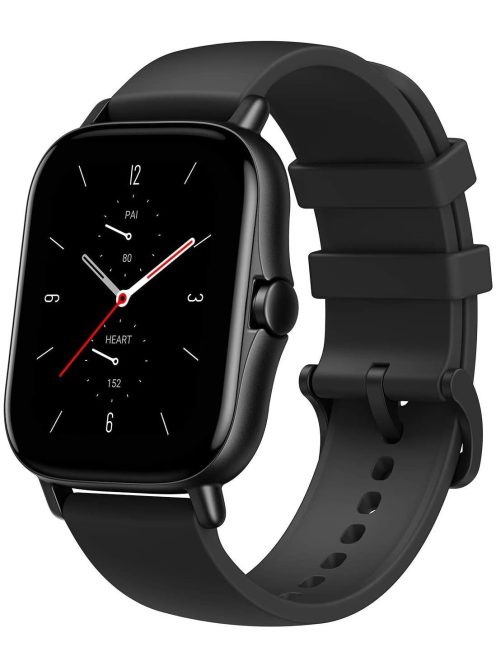 Amazfit GTS 2, Space Black (New Version) (Fekete), A1969, Okosóra, Smartwatch, Zepp, Huami, Okos Óra, Smart Watch, Fitness, Fitnesz, Egészség, Sport BONTOTT CSOMAGOLÁS